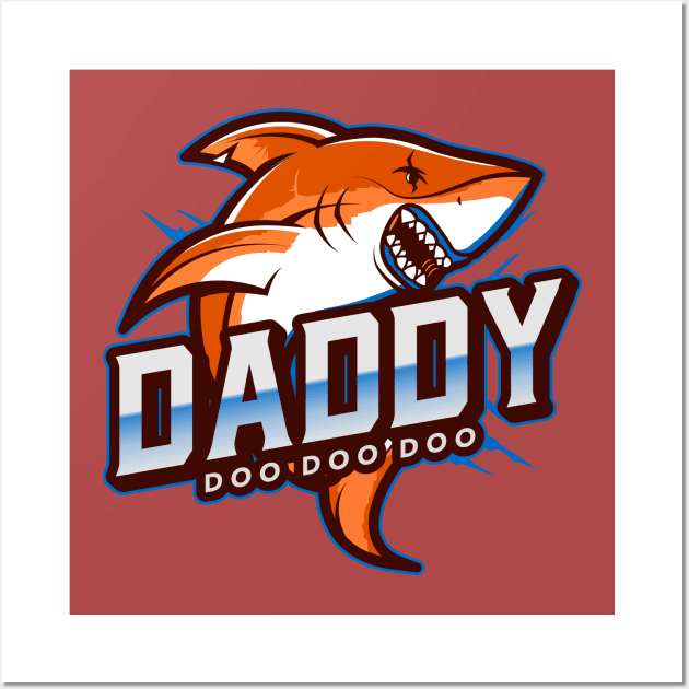 Daddy Shark Wall Art by Ben Foumen